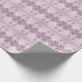Pink Floral Folipapier Geschenkpapier (Ecke)