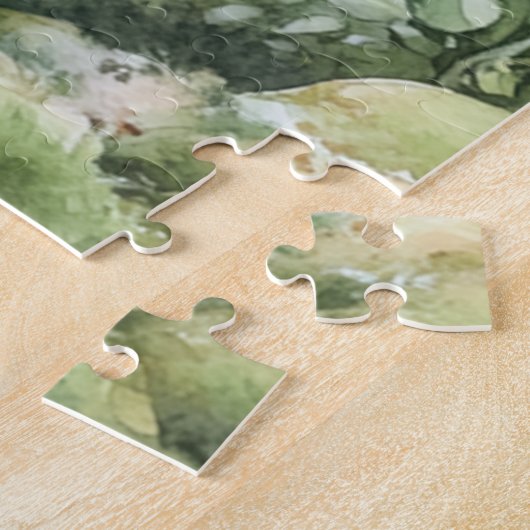 Pink Floral Forest Squirrel Puzzle (Seite)