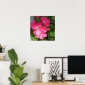 Pink Floral Fotografie Poster (Heimbüro)
