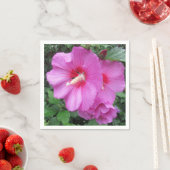 Pink Floral Fotografie Serviette (Beispiel)