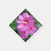 Pink Floral Fotografie Serviette (Ecke)