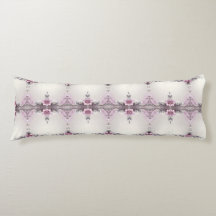 Pink Floral Frame Body Pillow
