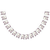 Pink Floral Frame Bunting Flag Wimpelkette (Alle)