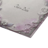 Pink Floral Frame Cutting Board Schneidebrett (Ecke)