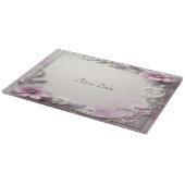 Pink Floral Frame Cutting Board Schneidebrett (Ecke)