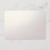 Pink Floral Frame Detail Begleitkarte (Rückseite)