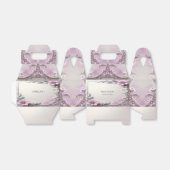 Pink Floral Frame Favor Box Geschenkschachtel (Ungefaltet)