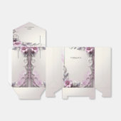 Pink Floral Frame Favor Box Geschenkschachtel (Ungefaltet)