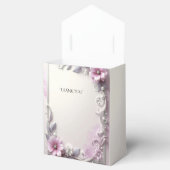 Pink Floral Frame Favor Box Geschenkschachtel (Geöffnet)
