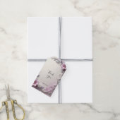 Pink Floral Frame Gift Tag Geschenkanhänger (Mit Garn)