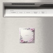 Pink Floral Frame Magnet (In Situ (Geschirrspüler))