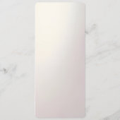 Pink Floral Frame Menu Menükarte (Rückseite)