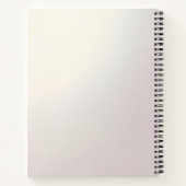 Pink Floral Frame Notebook Notizblock (Rückseite)