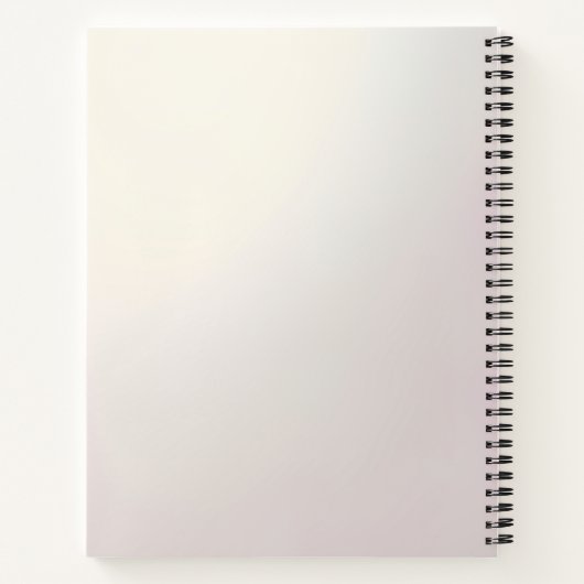 Pink Floral Frame Notebook Notizblock (Rückseite)