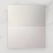 Pink Floral Frame Place Card Platzkarte (Innenseite Aufgefaltet)