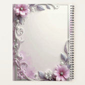 Pink Floral Frame Planner Planer (Rückseite)