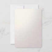 Pink Floral Frame RSVP Card Karte (Rückseite)