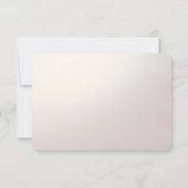 Pink Floral Frame RSVP Card Karte (Rückseite)