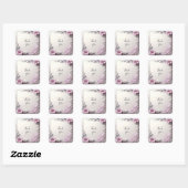 Pink Floral Frame Sticker (Blatt)