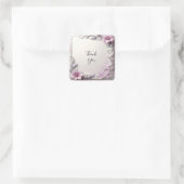 Pink Floral Frame Sticker (Tasche)