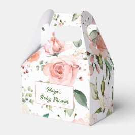 Pink Floral Gable Style Feed Box Geschenkschachtel