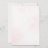 Pink Floral Garden Fairy First Birthday Einladung (Rückseite)