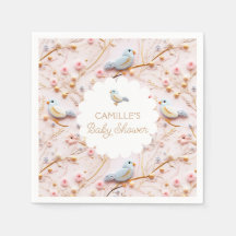 Pink Floral Garden Girl Babydusche