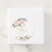 Pink Floral Geburtstag Geschenkanhänger (Beispiel)