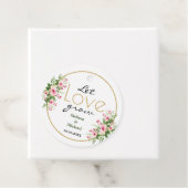 Pink Floral Gelassen Liebe wachsen Hochzeit Danke Geschenkanhänger (Beispiel)