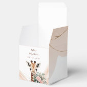 Pink Floral Giraffe Safari Baby Showbox Geschenkschachtel (Geöffnet)