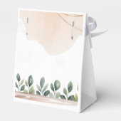 Pink Floral Giraffe Safari Baby Showbox Geschenkschachtel (Rückseite)