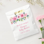 Pink Floral Girl Babydusche Geschenktütchen (Versiegelt)