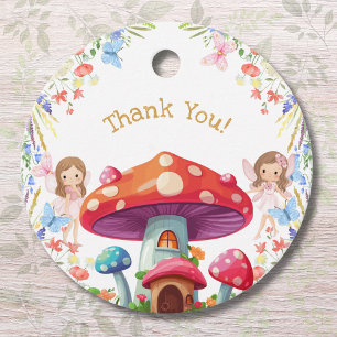 Pink Floral Girl Fairy Birthday Vielen Dank Geschenkanhänger