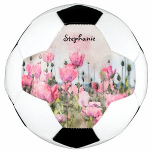 Pink Floral Girl's Sports Power Women's Fußball