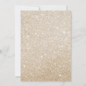 Pink Floral Glitzer Nuestra Boda Hochzeit Einladung (Rückseite)