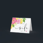 Pink floral glücklich ersten Geburtstag als meine  Karte<br><div class="desc">Dieser niedliche Geburtstag als meine Ehefrau Card ist ein lustiger Weg,  um den Geburtstag Ihrer neuen Ehefrau zu feiern!</div>