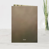 Pink Floral Gold Clock Belated Birthday Card Karte (Rückseite)