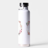 Pink Floral Gold Geometric Trinkflasche (Rechts)