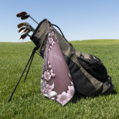 Pink Floral Golf Handtuch (Gras)