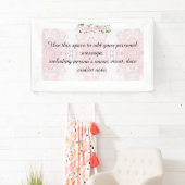Pink Floral Gratulationen Text Banner (Insitu)