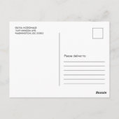 Pink Floral Greenery Niedlich Koala Vielen Dank Postkarte (Rückseite)