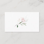 Pink Floral Guess Wie viele Kisses Game Begleitkarte (Rückseite)