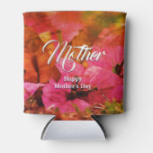 Pink Floral HAPPY MUTTER TAG Dosenkühler (Vorderseite)