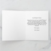 Pink Floral Happy Oster Niedlich Bunny Blumen Wrea Karte (Innenseite)