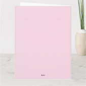 Pink Floral Happy Oster Niedlich Bunny Blumen Wrea Karte (Rückseite)