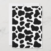 Pink Floral Heilige Kuh Ich bin ein Mädchen ersten Einladung (Rückseite)