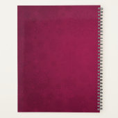 Pink Floral Holiday Planer (Rückseite)