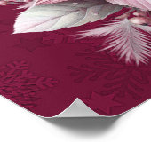 Pink Floral Holiday Poster (Ecke)