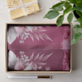 Pink Floral Holiday Tissue Paper Seidenpapier (Geschenk)