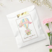 Pink Floral Hot Air Ballon Adventure Baby Dusche Geschenktütchen (Versiegelt)